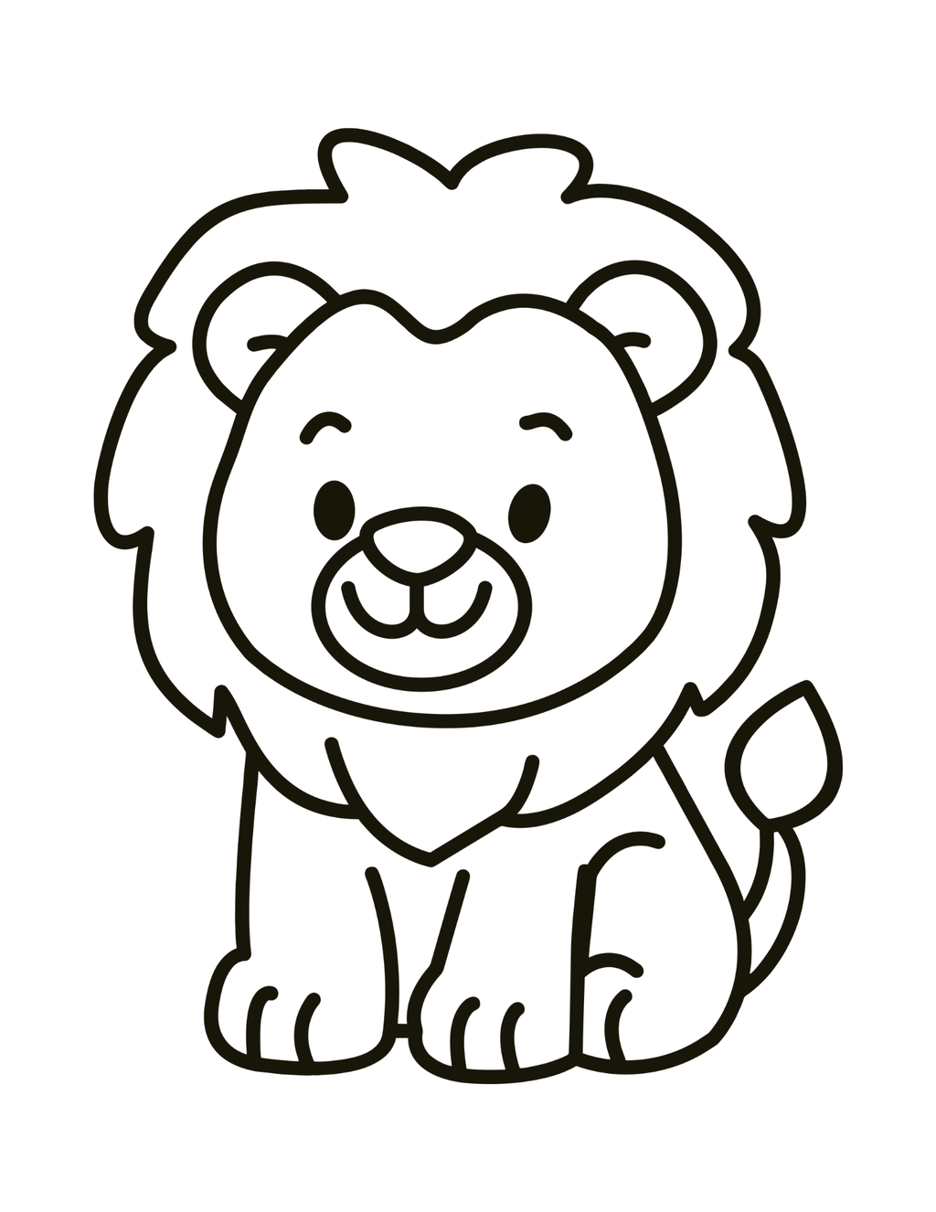 Printable Coloring With 70 Animal Friends