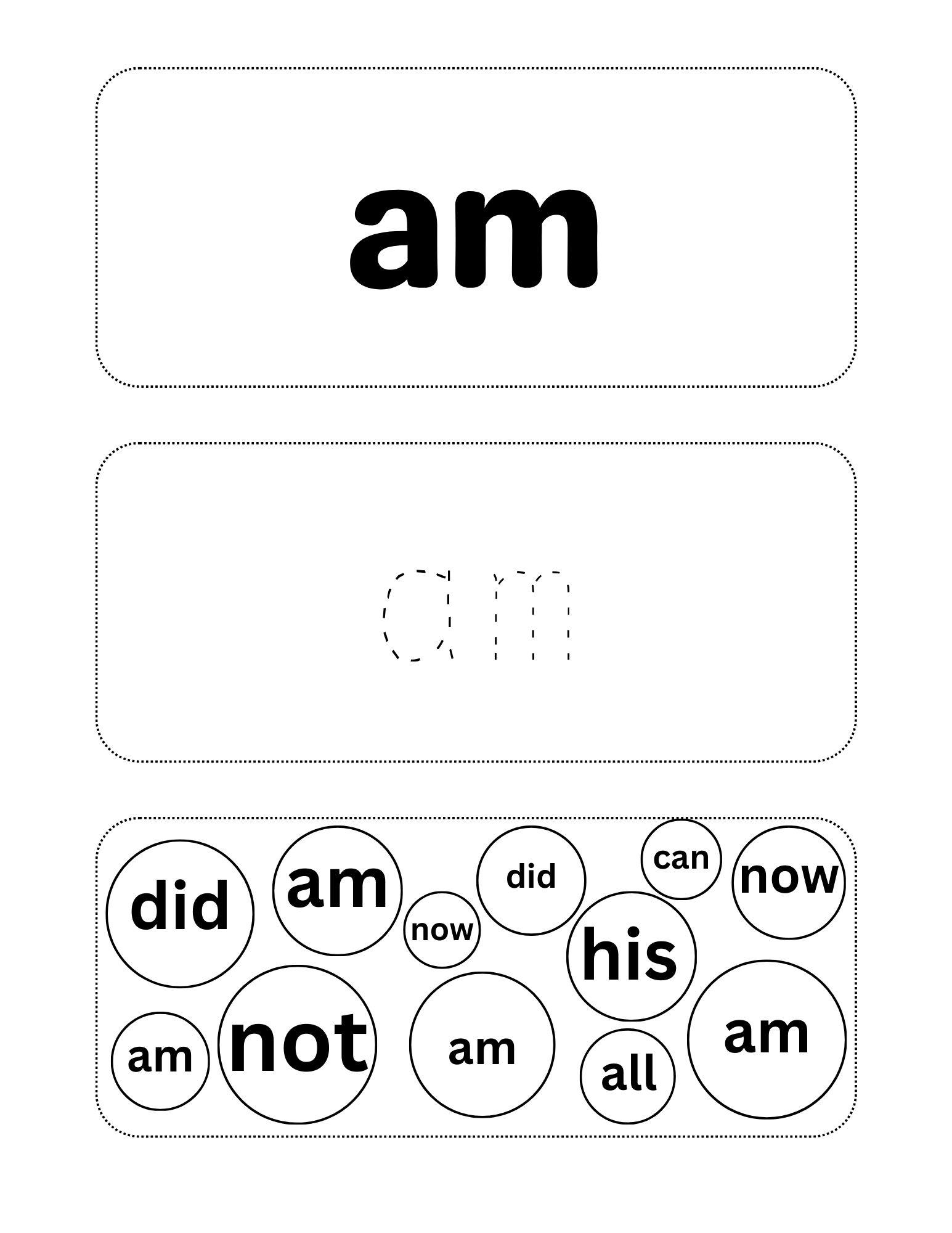 Printable Fry's Sight Word Cards - Word Hunt For Kids